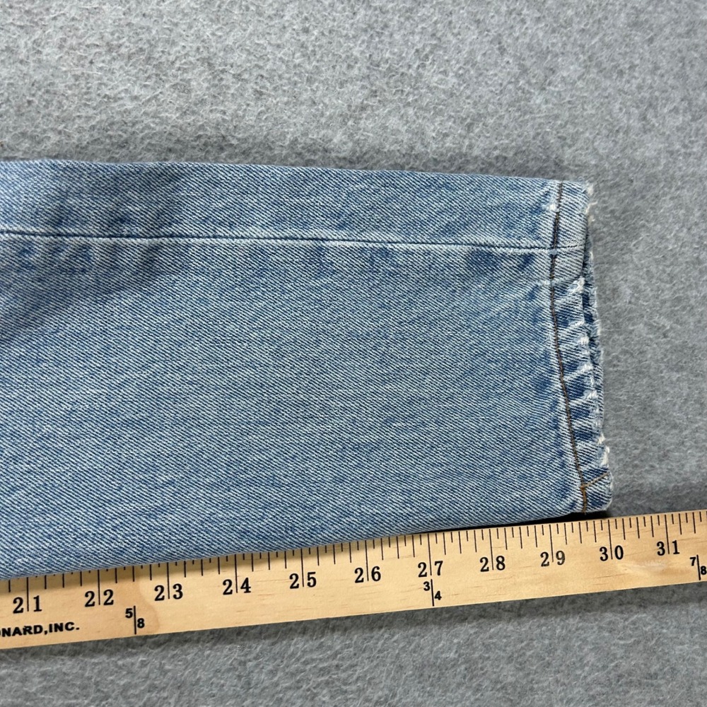 Levi's Jeans 501 Skinny Womens W25 L30 Light Blue Denim Classic Casual - Picture 7 of 16